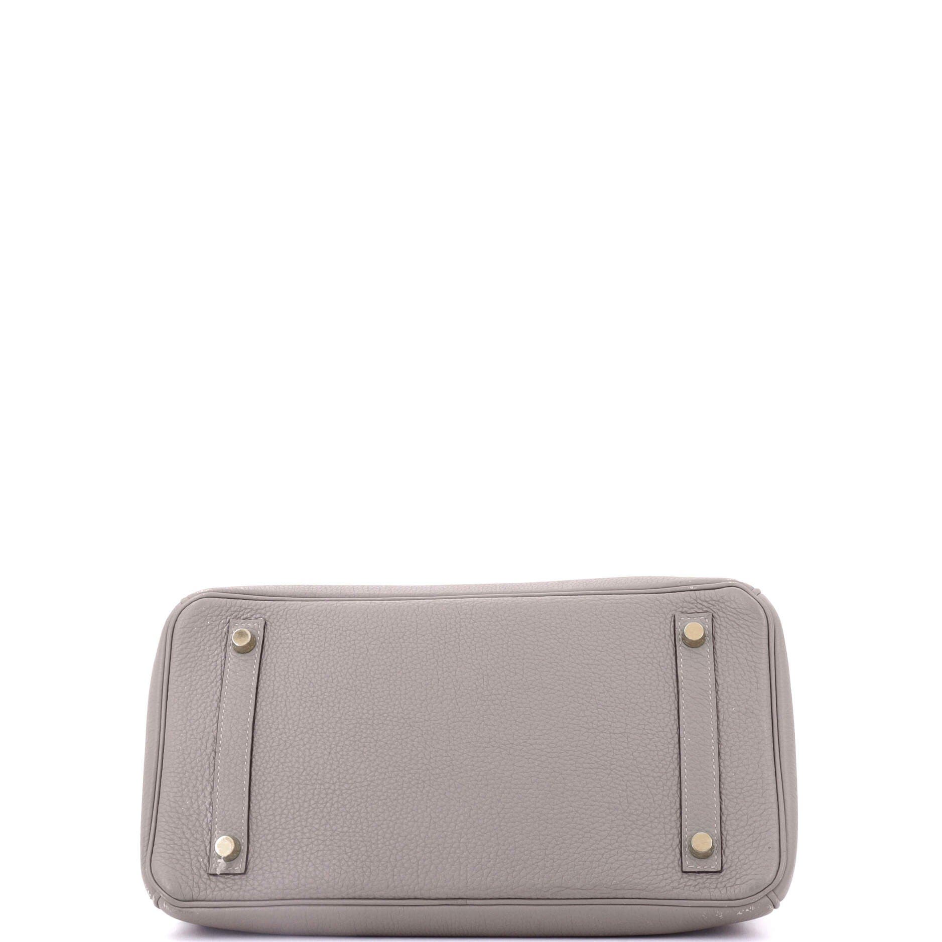 Pre-Owned Hermes Birkin Handbag Grey Togo with Gold Hardware 30, Alternate, color, 