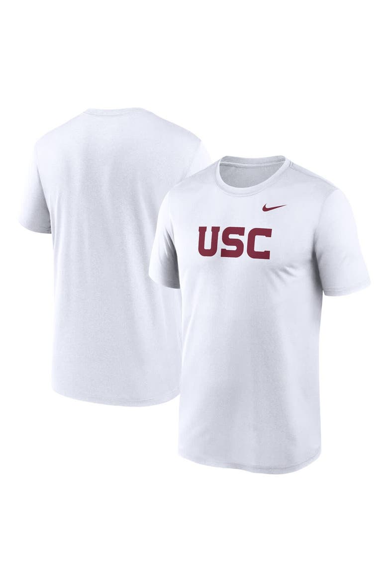Men's Nike White USC Trojans Primetime Legend Wordmark T-Shirt, Main, color, White