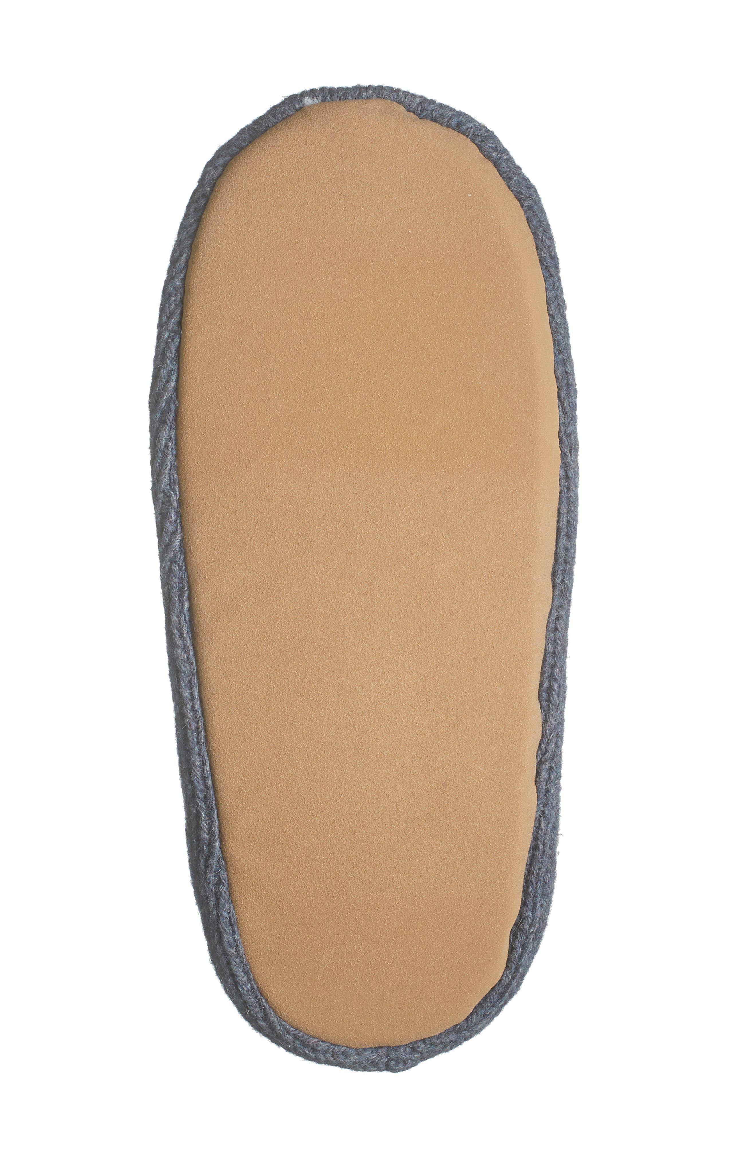 Morty Faux Fur Lined Slipper, Alternate, color, DENIM