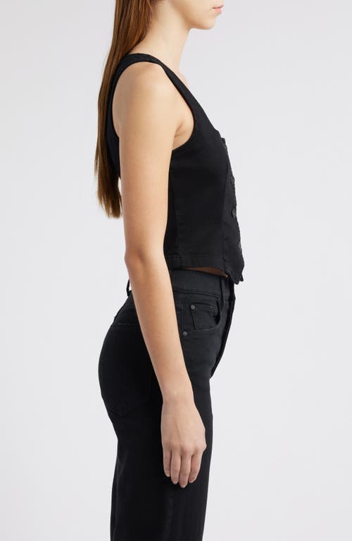 Hidden Jeans Denim Vest In Black