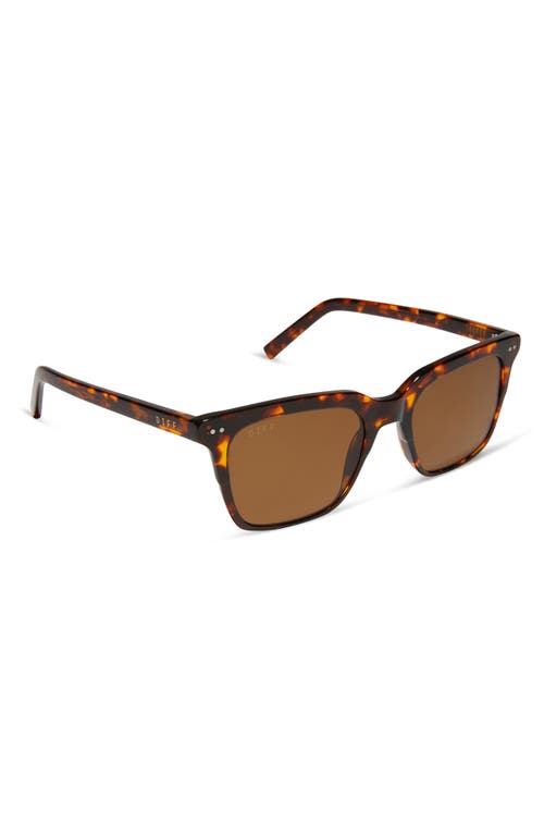 Diff 52mm Billie Rich Square Polarized Sunglasses