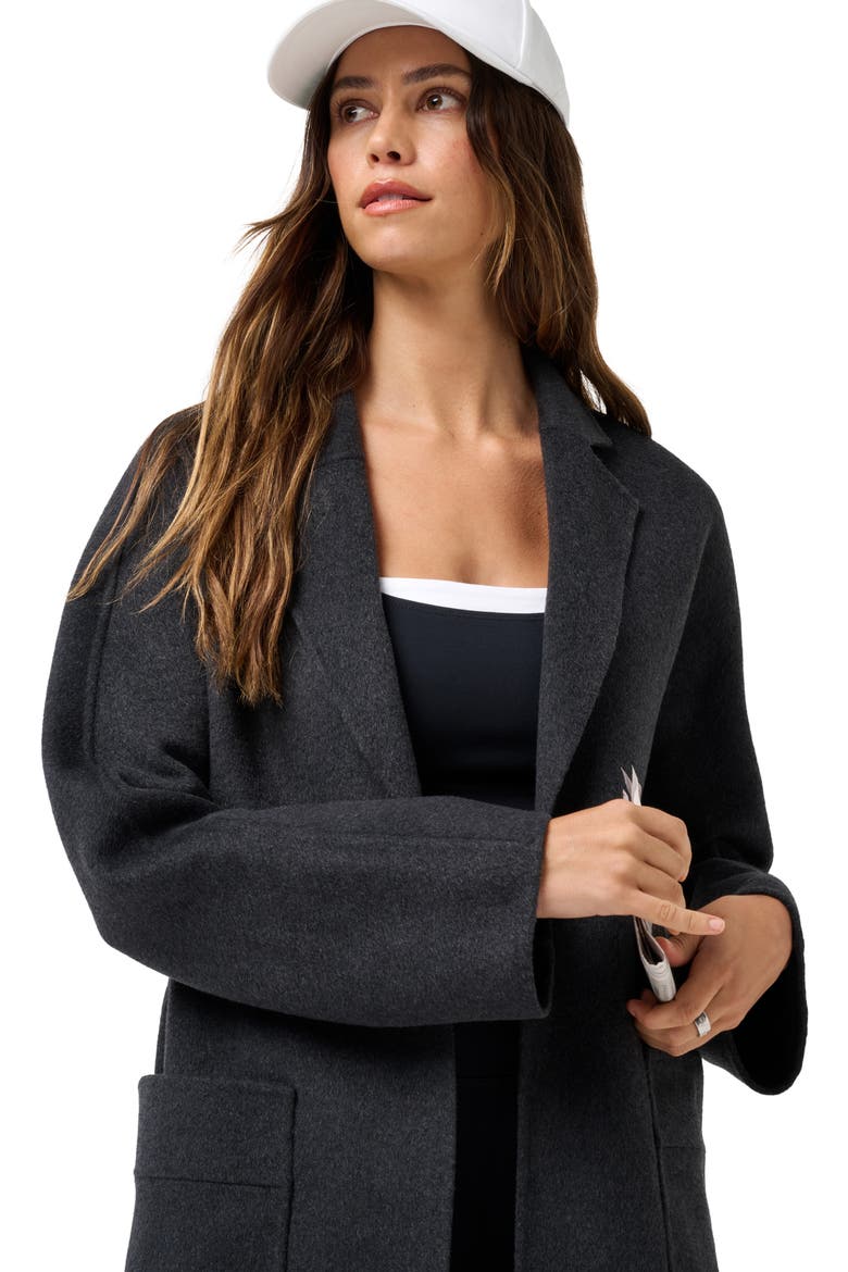Locals Only Coat, Alternate, color, HEATHER CHARCOAL