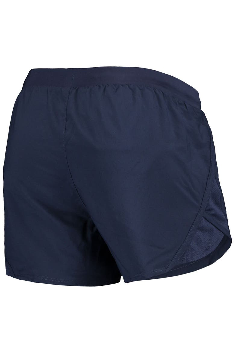 Women's Under Armour Navy Cal Bears Fly By Run 2.0 Performance Shorts, Alternate, color, Navy