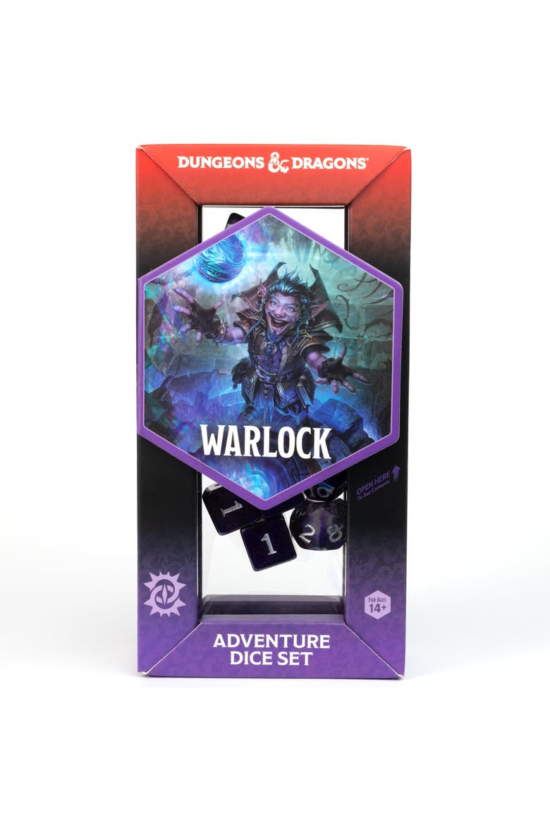 D&D Adventure Dice Warlock Purple, 16 Pieces, Alternate, color, Purple