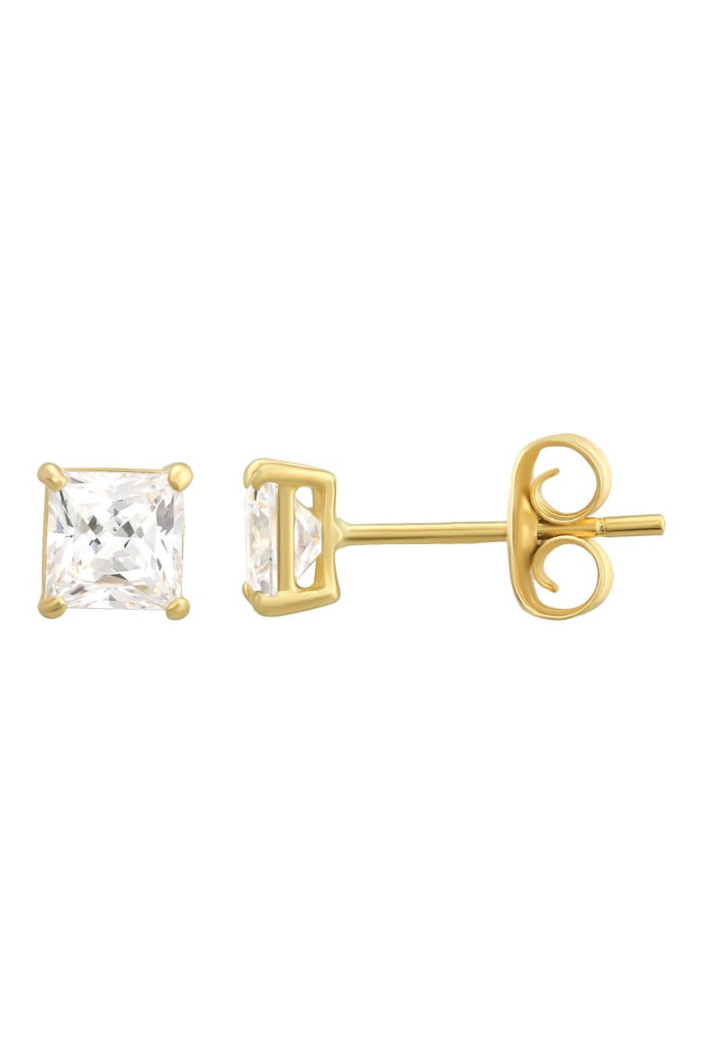 4mm Cubic Zirconia Stud Earrings, Main, color, CLEAR