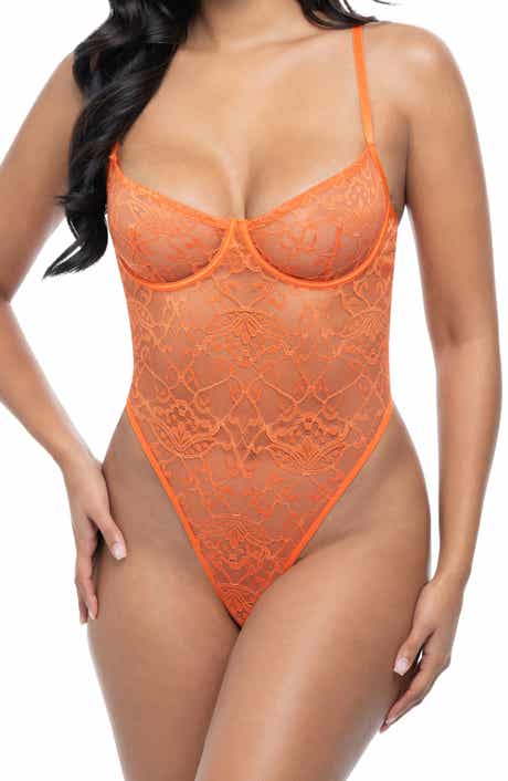Oh La La Cheri Raedan Lace & Mesh Underwire Teddy