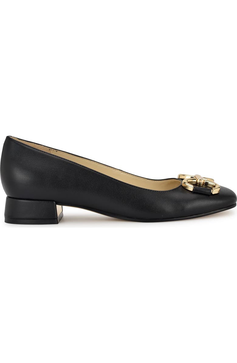 Nine West Works Square Toe Pump, Alternate, color, Black