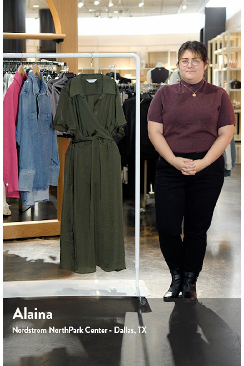 Oasis Tie Back Satin Midi Dress video