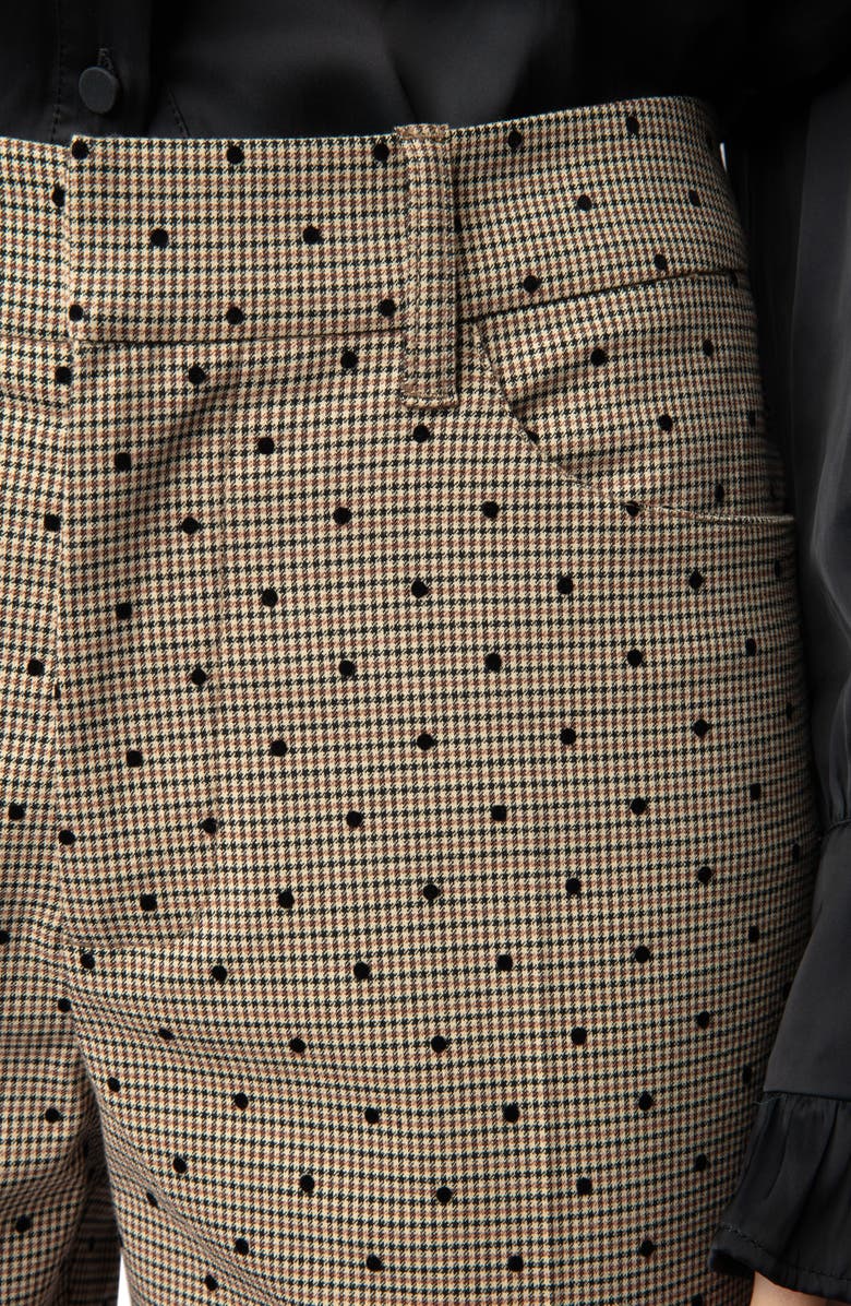 Zadig & Voltaire Pistol Check Dots Pants, Alternate, color, 