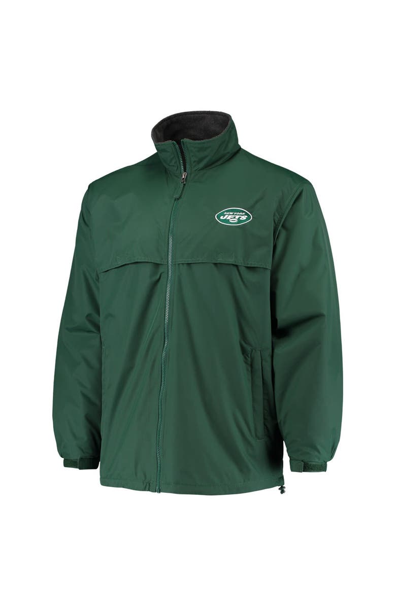 DUNBROOKE Men's Dunbrooke Green New York Jets Triumph Fleece Full-Zip Jacket, Alternate, color, 