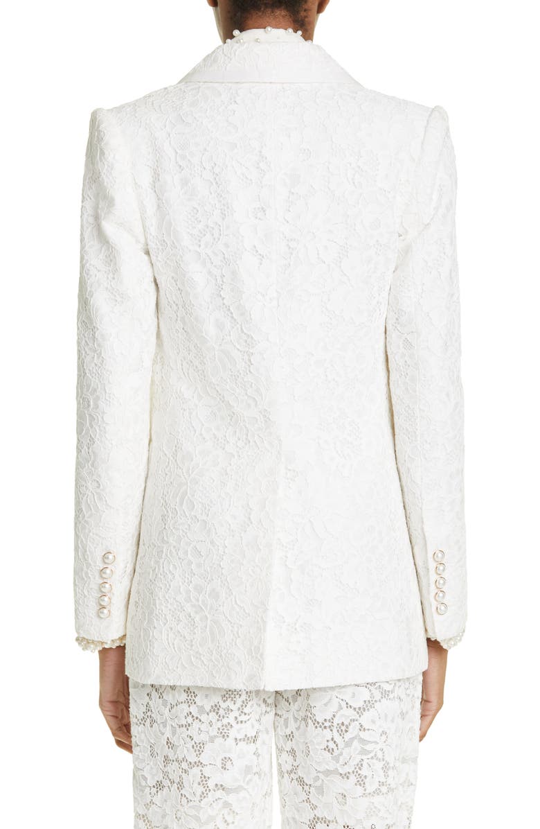 Zimmermann High Tide Guipure Lace Blazer, Alternate, color,
