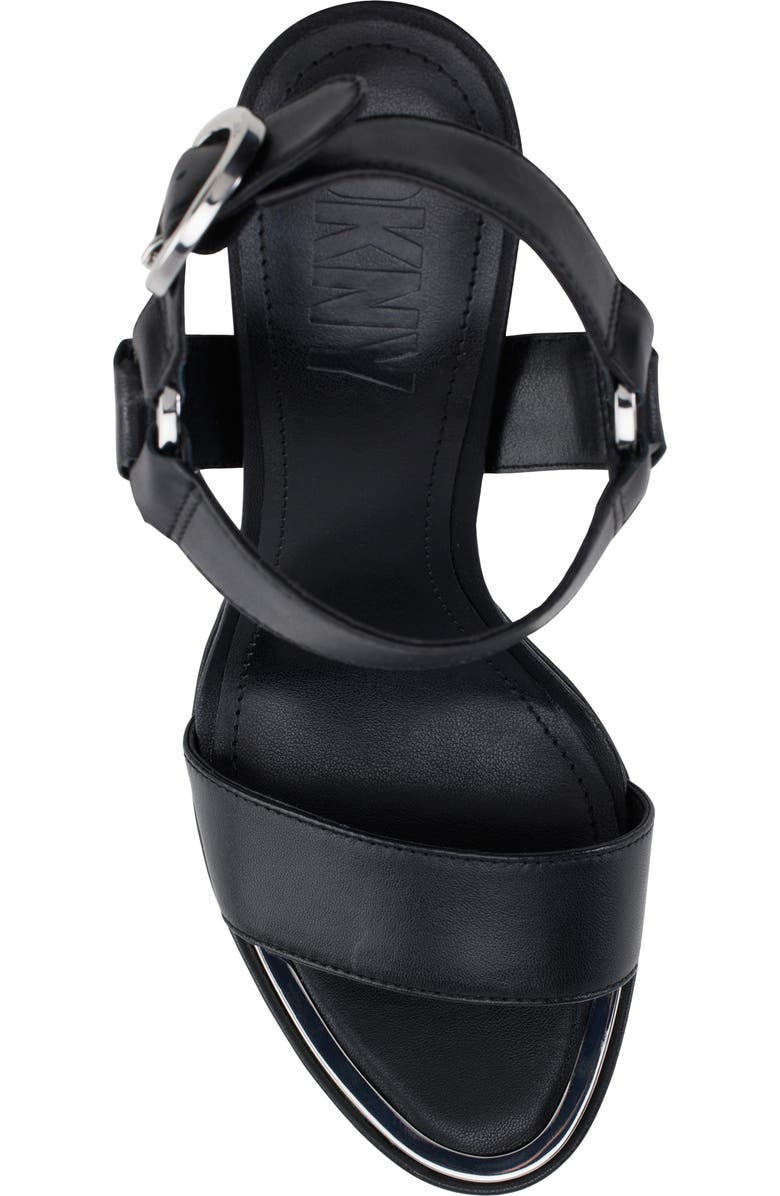 DKNY Shila Ankle Strap Platform Sandal, Alternate, color, Black