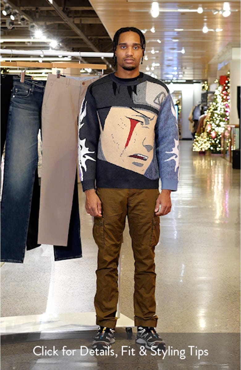 Shisui Eyebleed Graphic Crewneck Sweater, sales video thumbnail