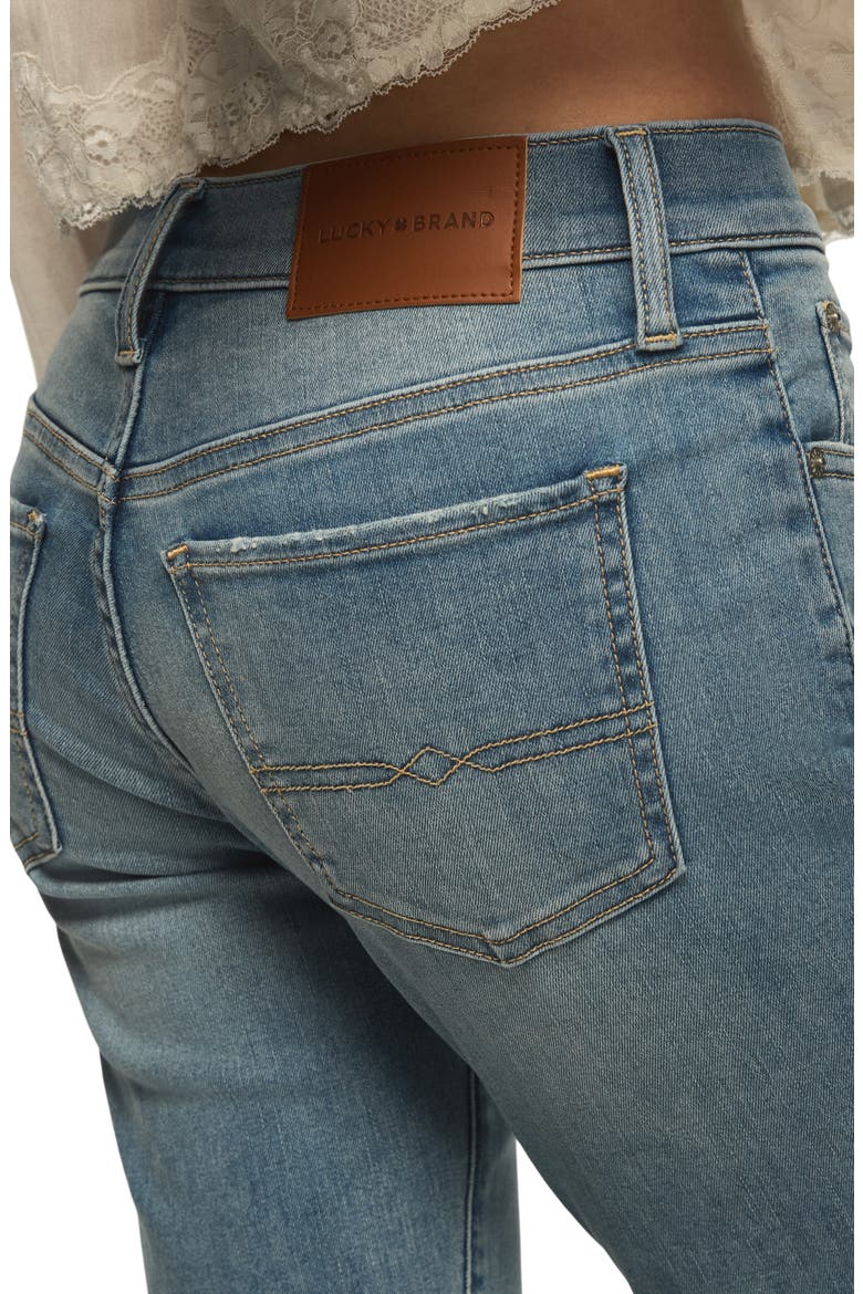 Sweet Mid Rise Crop Straight Leg Jeans, Alternate, color, EDEN WASH