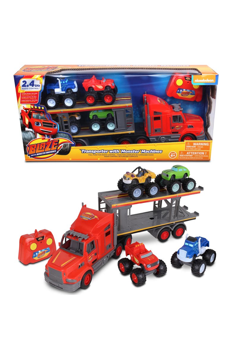 Blaze and the Monster Machines RC Transporter With Monster Machines, Alternate, color, Multicolored