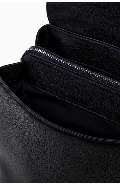 Desigual Mini Faux Leather Backpack In Black