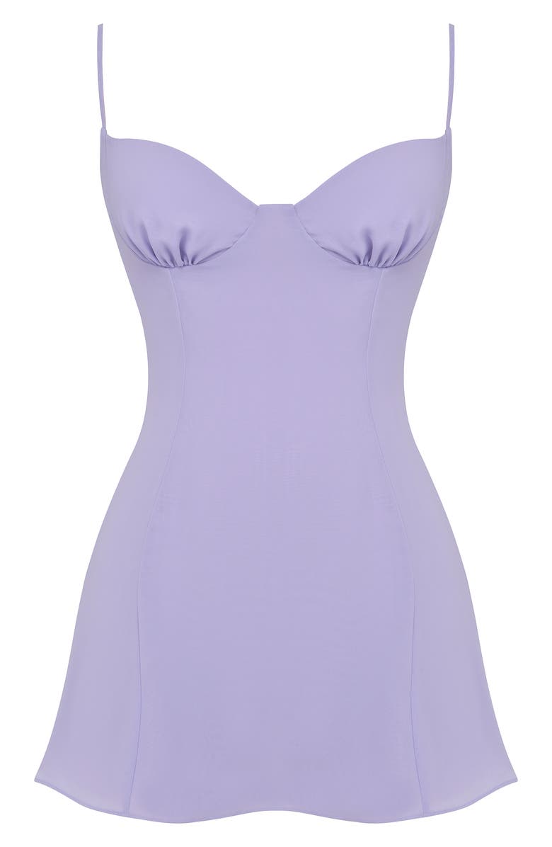 HOUSE OF CB Christiana Floral Minidress, Alternate, color, Lavender