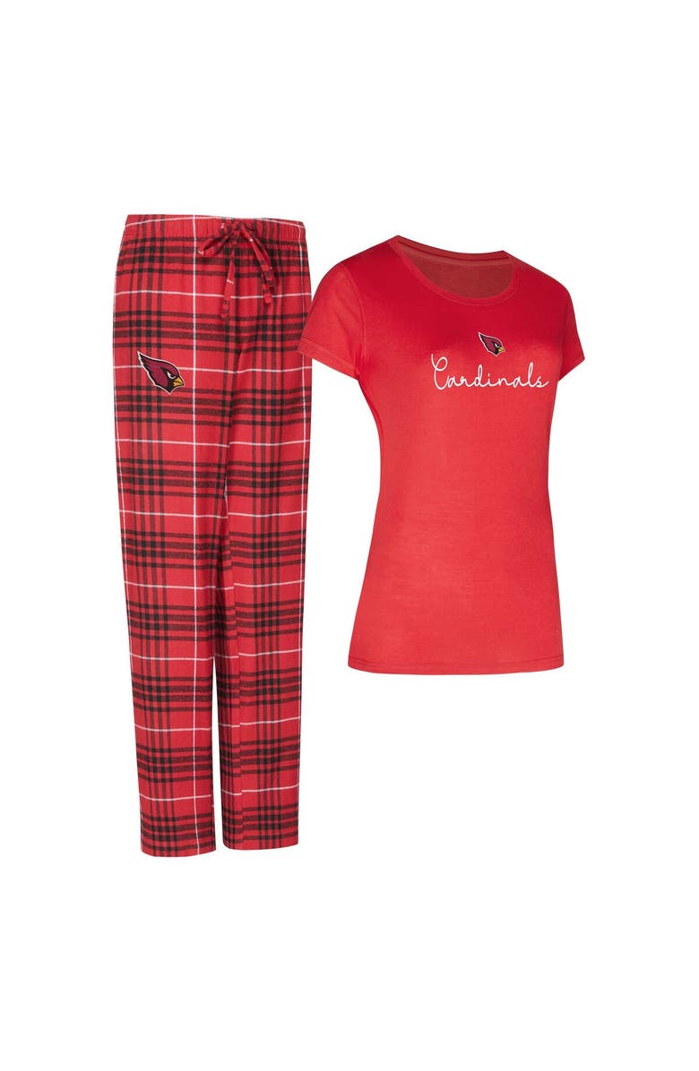 CONCEPTS SPORT Women's Concepts Sport Arizona Cardinals Vector Top & Flannel Pants Sleep Set, Main, color, Cardinal