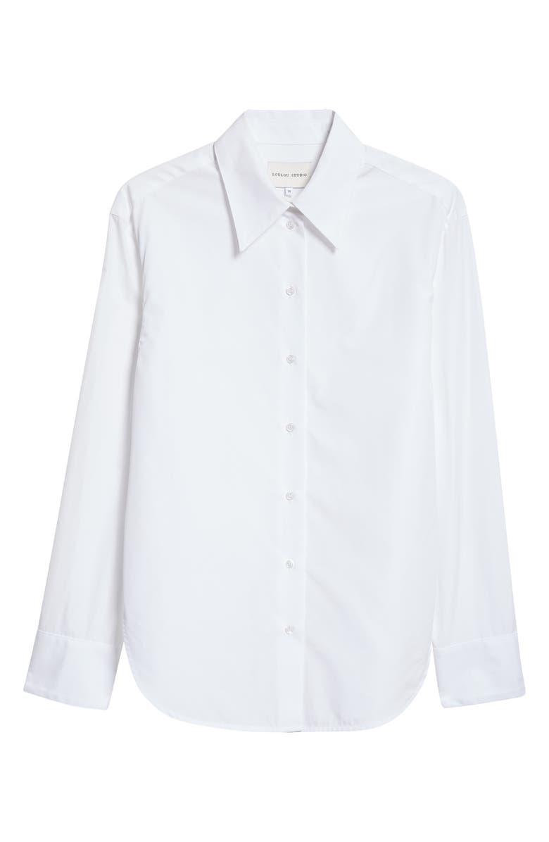 LOULOU DE SAISON Alim Cotton Poplin Button-Up Shirt, Alternate, color,