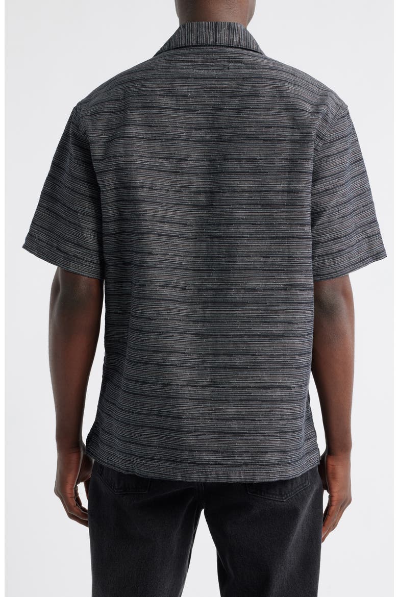Gellar Short Sleeve Cotton Jacquard Camp Shirt (Men) | Nordstrom
