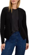 NIC+ZOE Knit Cotton Blend One-Button Blazer