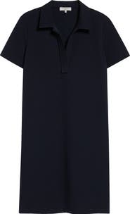Lafayette 148 New York Cotton Blend Piqué Polo Shift Dress