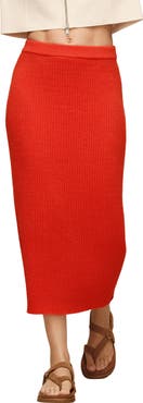 UGG® Chryston Rib Knit Midi Skirt