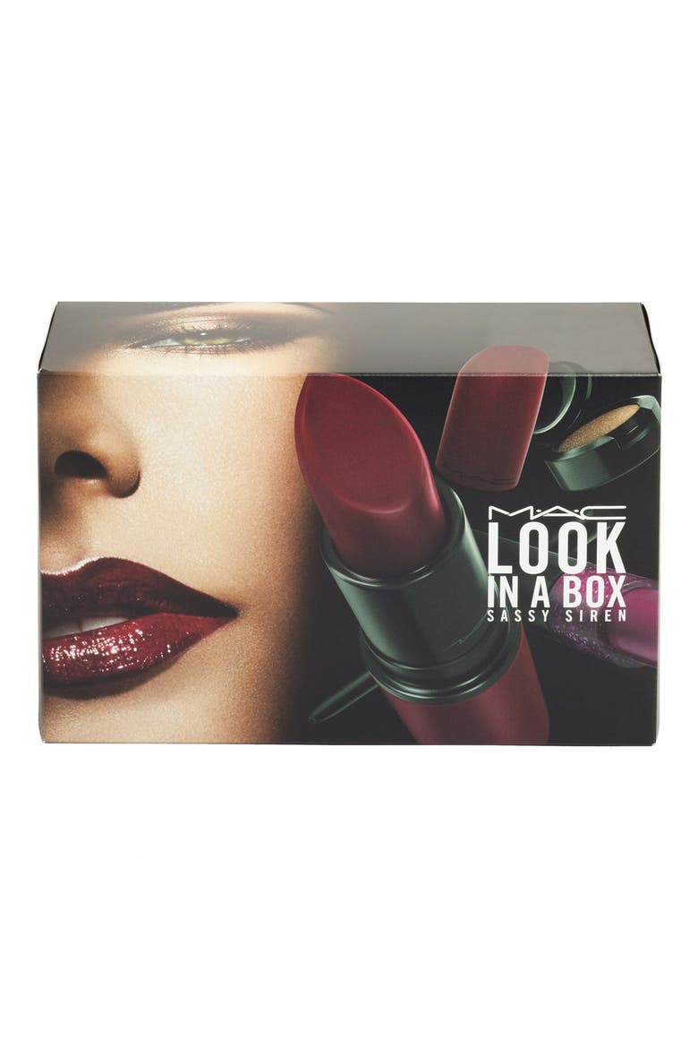 MAC 'Look in a Box - Sassy Siren' Burgundy Lip & Eye Kit (Nordstrom Exclusive), Alternate, color, NO COLOR