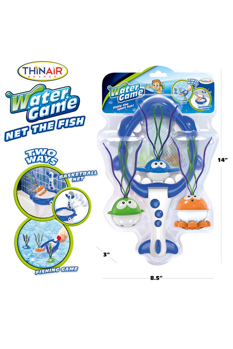 Net The Fish Water Game, Shark Net, 3 Fish, Bath & Pool Toy 3+, Alternate, color, Multicolored