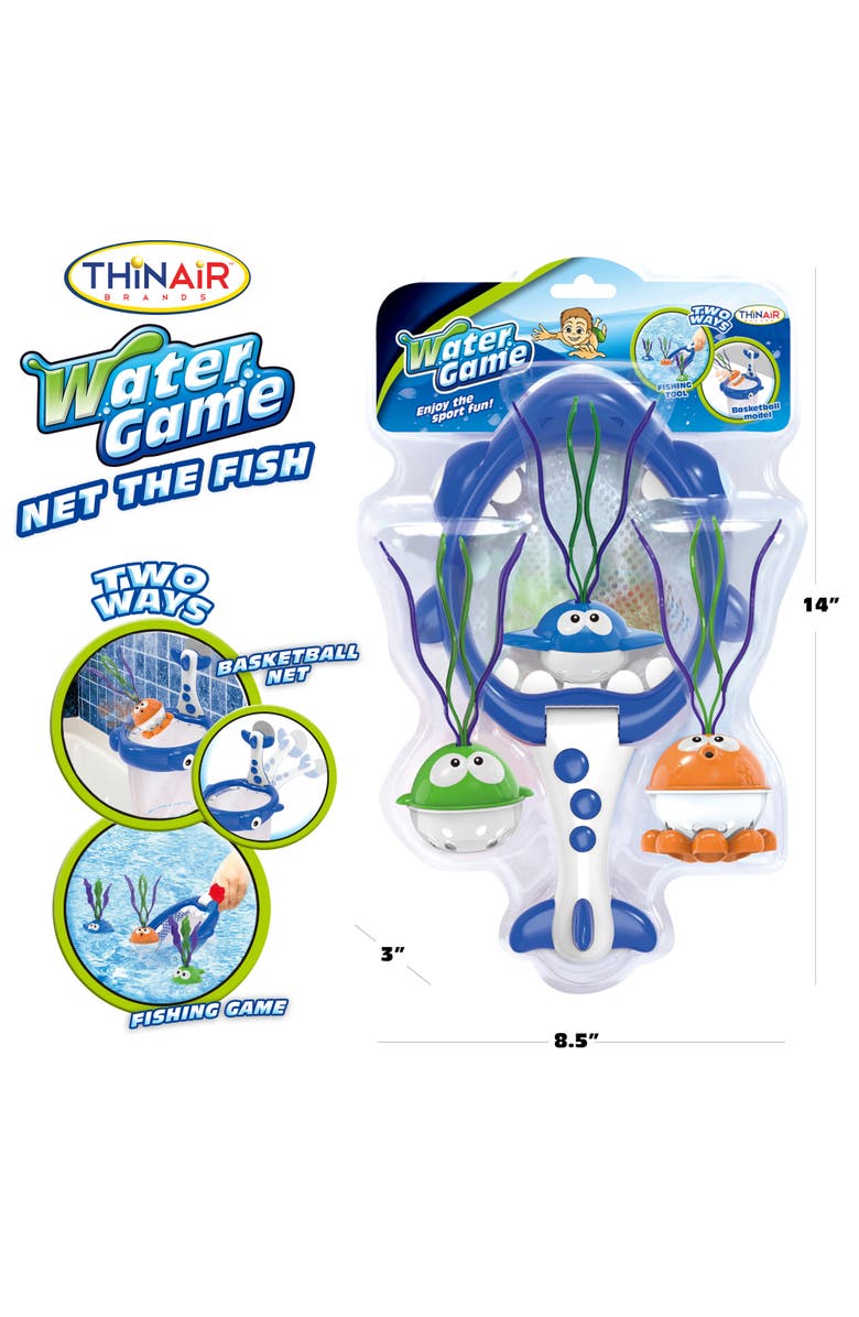 Scooba Duck Net The Fish Water Game, Shark Net, 3 Fish, Bath & Pool Toy 3+, Alternate, color, Multicolored