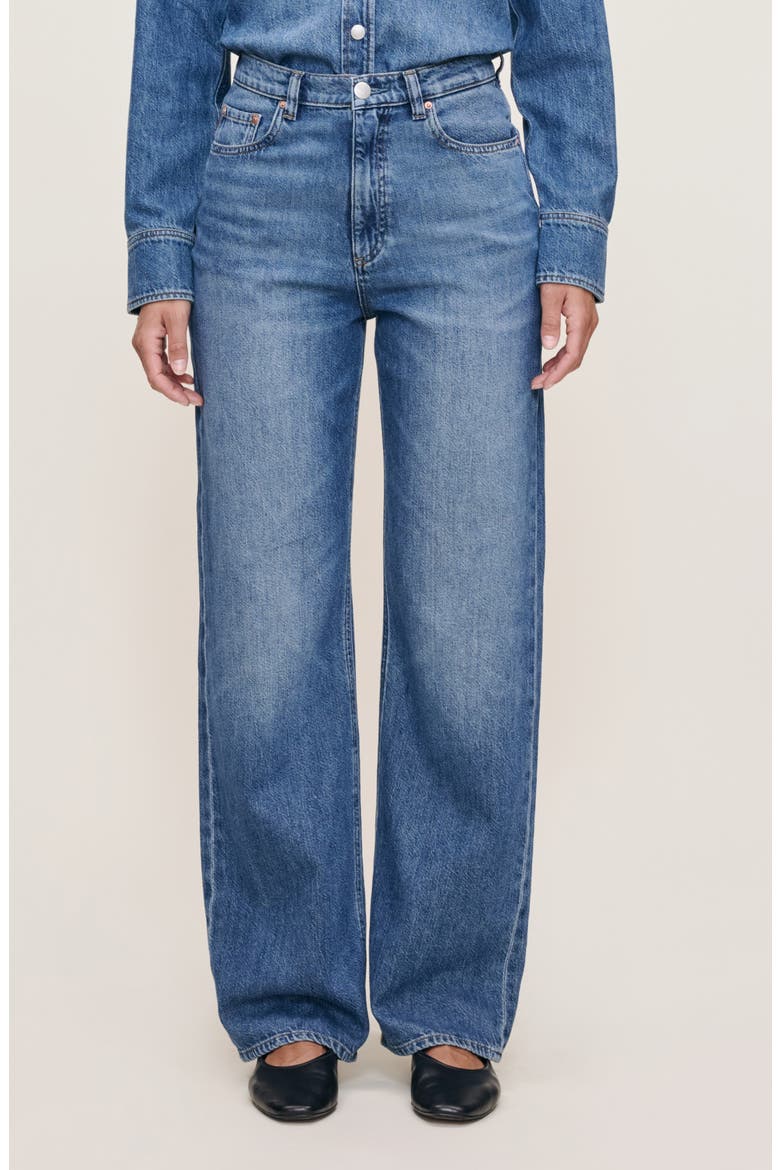 Karmine Refined SculptSystem Aura High Rise Wide Leg Jeans, Main, color, LAPIS