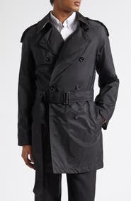 Burberry Midlength Nylon Leadenham Trench Coat