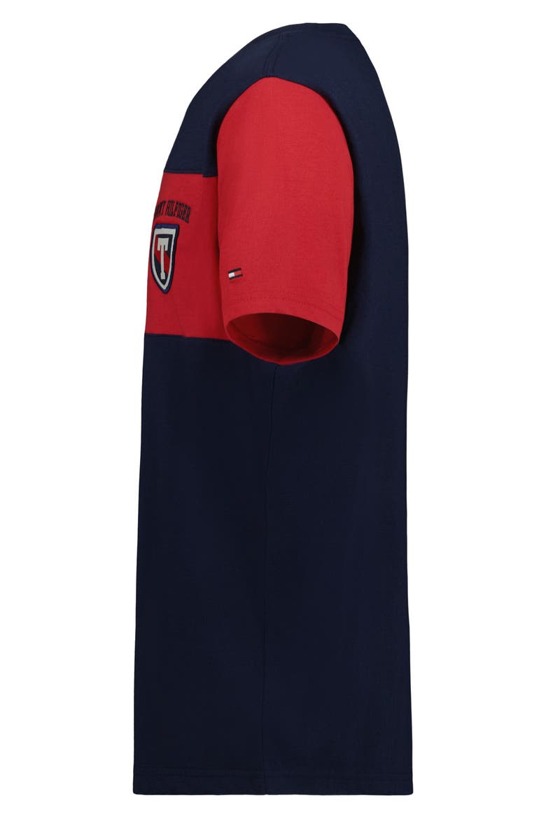 Kids' Crest Cotton T-Shirt, Alternate, color, NAVY BLAZER