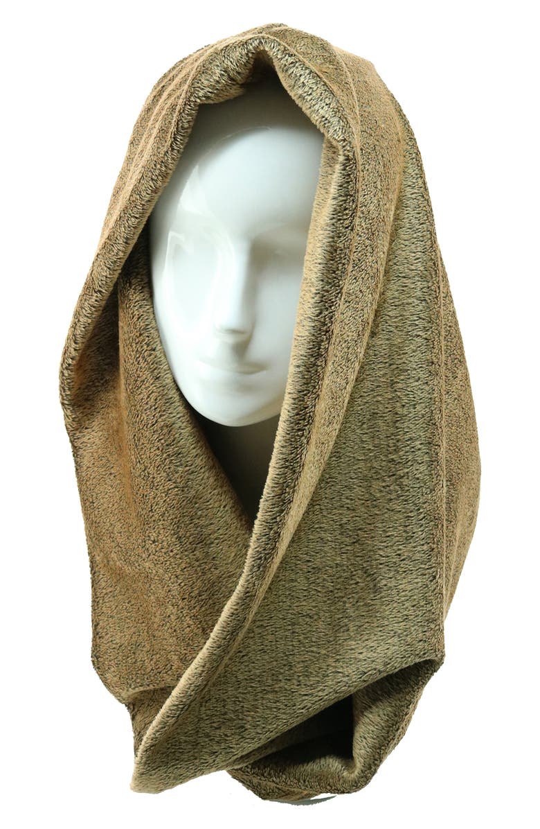 Portolano Velour Neck Warmer, Alternate, color, Cocoa