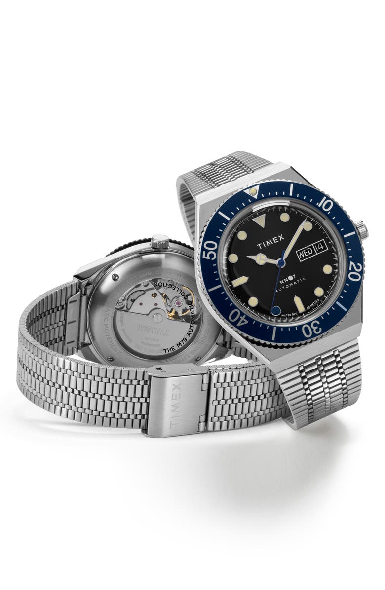 NN07 x Timex M79 Limited Edition Automatic Mesh Strap Watch, 40mm, Alternate, color, 