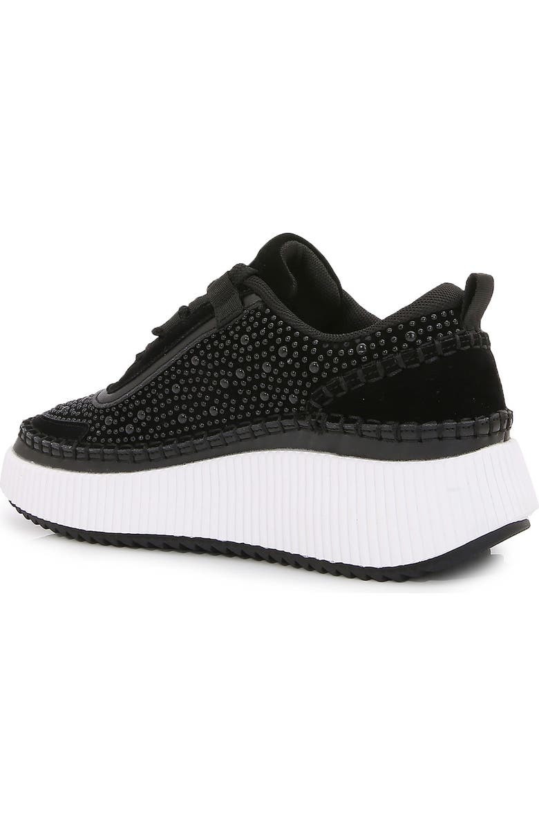 BERNESS Willow Pearl Studded Sneaker, Alternate, color, Black