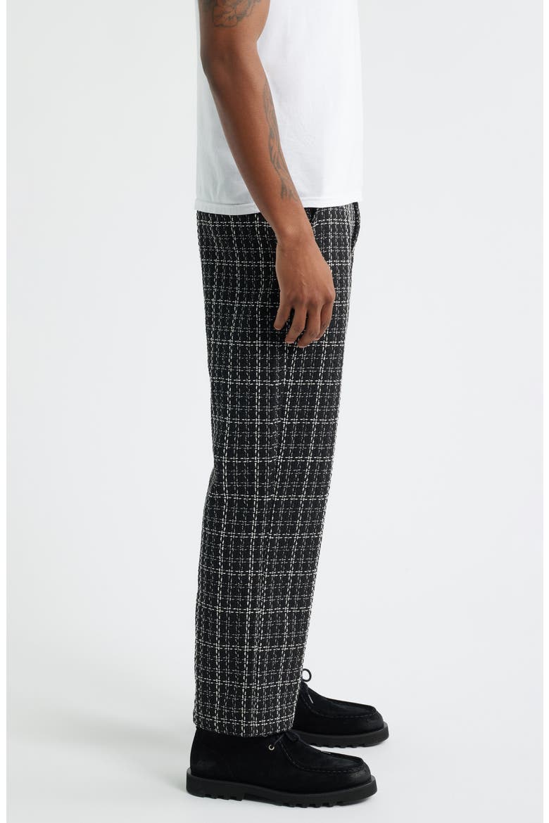 Uno Flare Tweed Pants, Alternate, color, BLACK