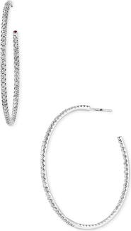 Roberto Coin Extra Large Diamond Hoop Earrings