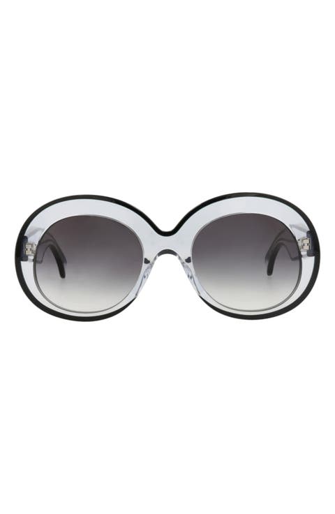54mm Gradient Round Sunglasses