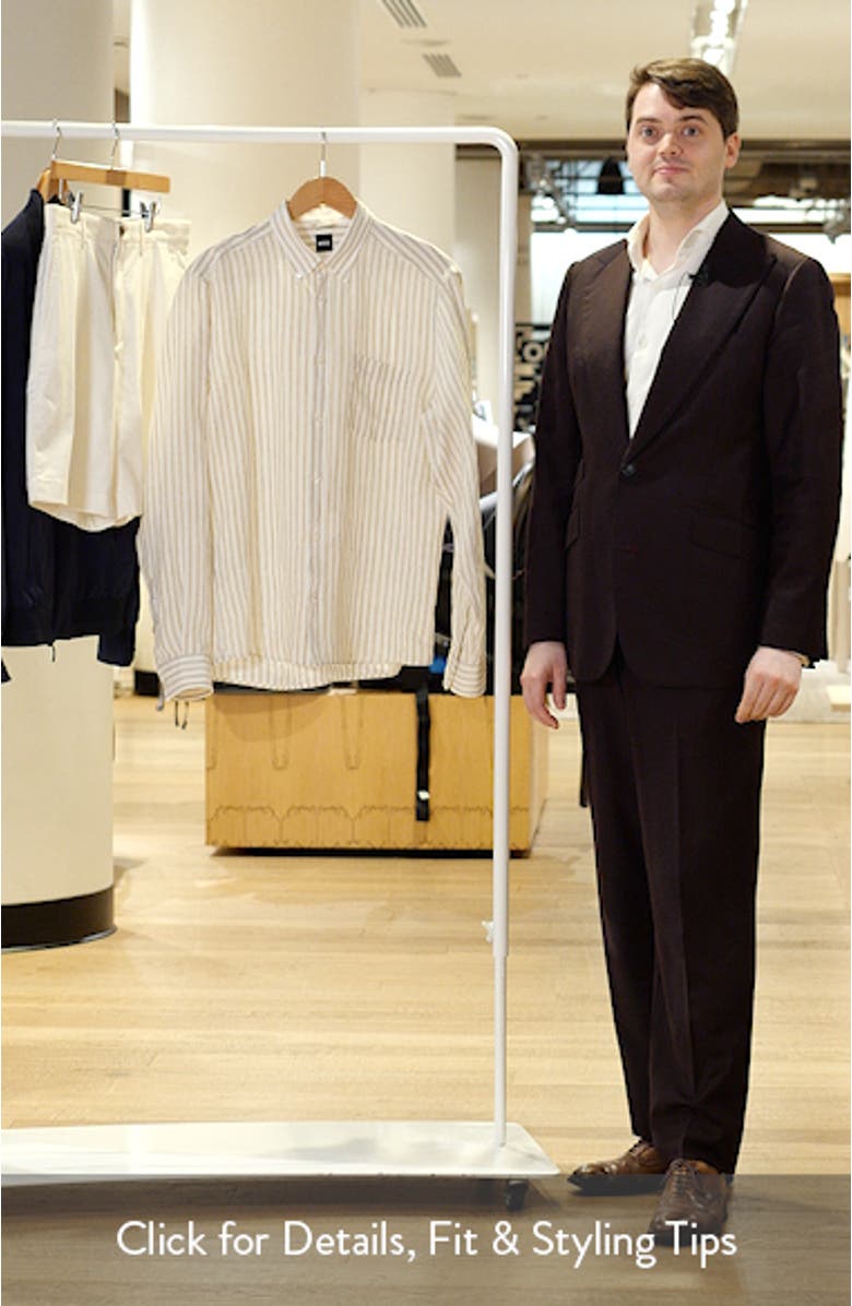 Liam Regular Fit Linen Button-Up Shirt, sales video thumbnail