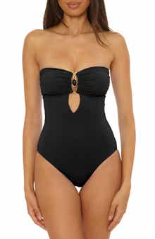 Becca Rock Solid Bandeau One-Piece Swimsuit