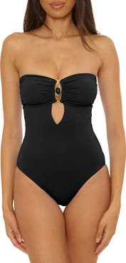 Becca Rock Solid Bandeau One-Piece Swimsuit