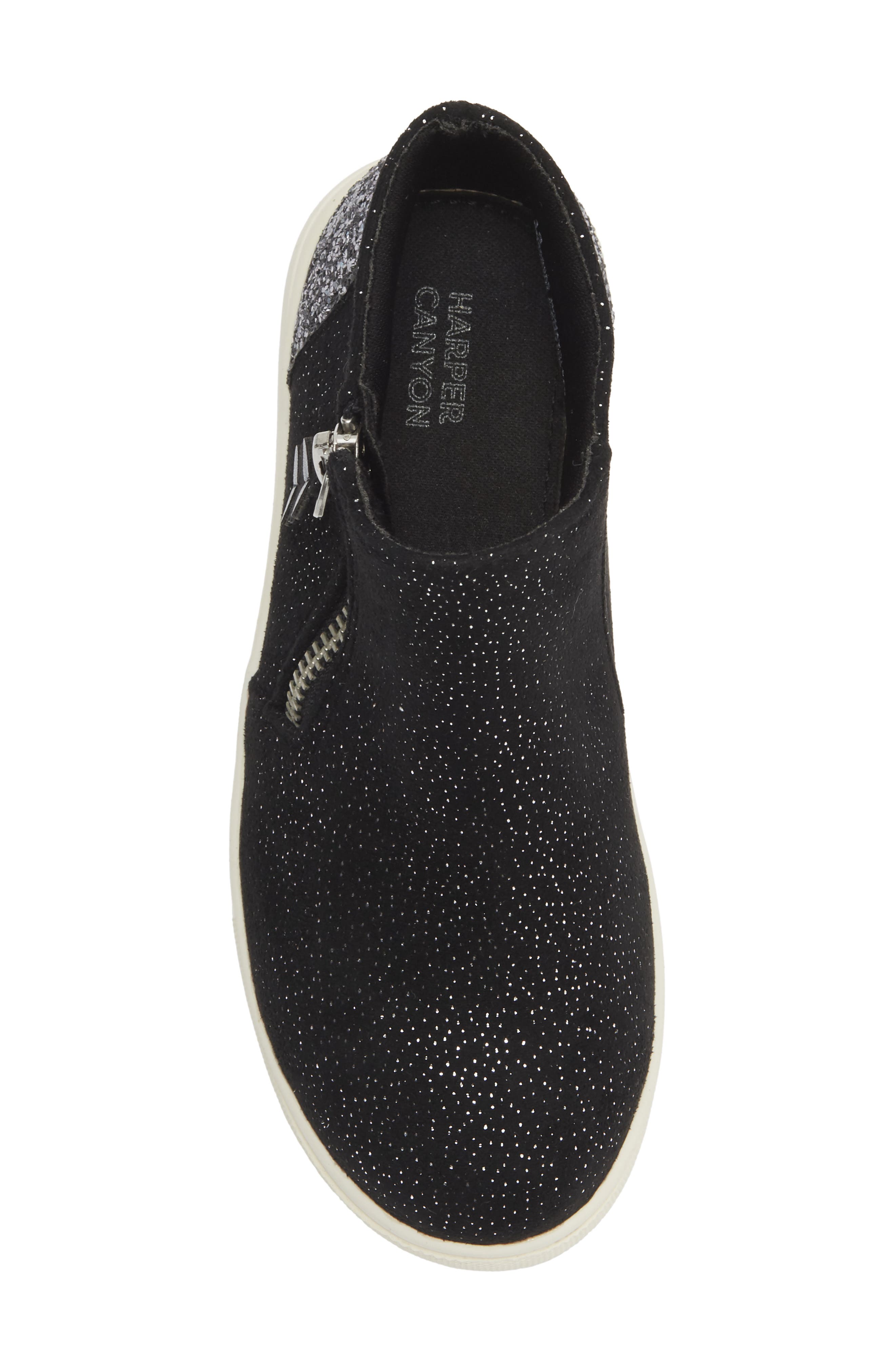 Kids' Mayci High Top Sneaker, Alternate, color, BLACK