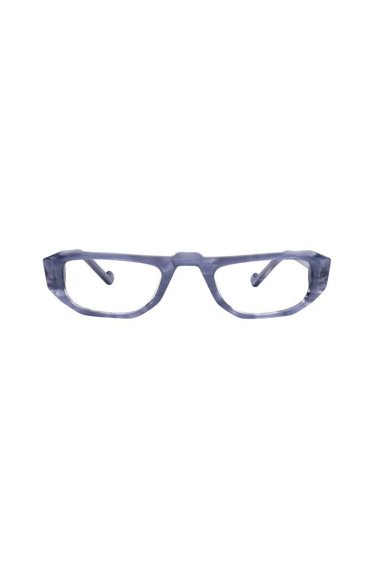 Barbara Half Frame Computer Blue Light Readers, Main, color, Sapphire Pearl