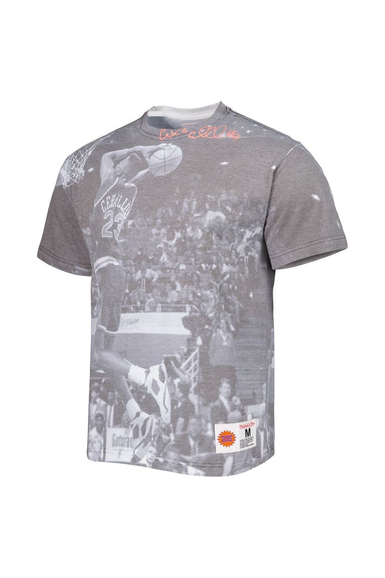 Men's Mitchell & Ness Cedric Ceballos Heather Gray Phoenix Suns Above The Rim T-Shirt, Alternate, color, Gray