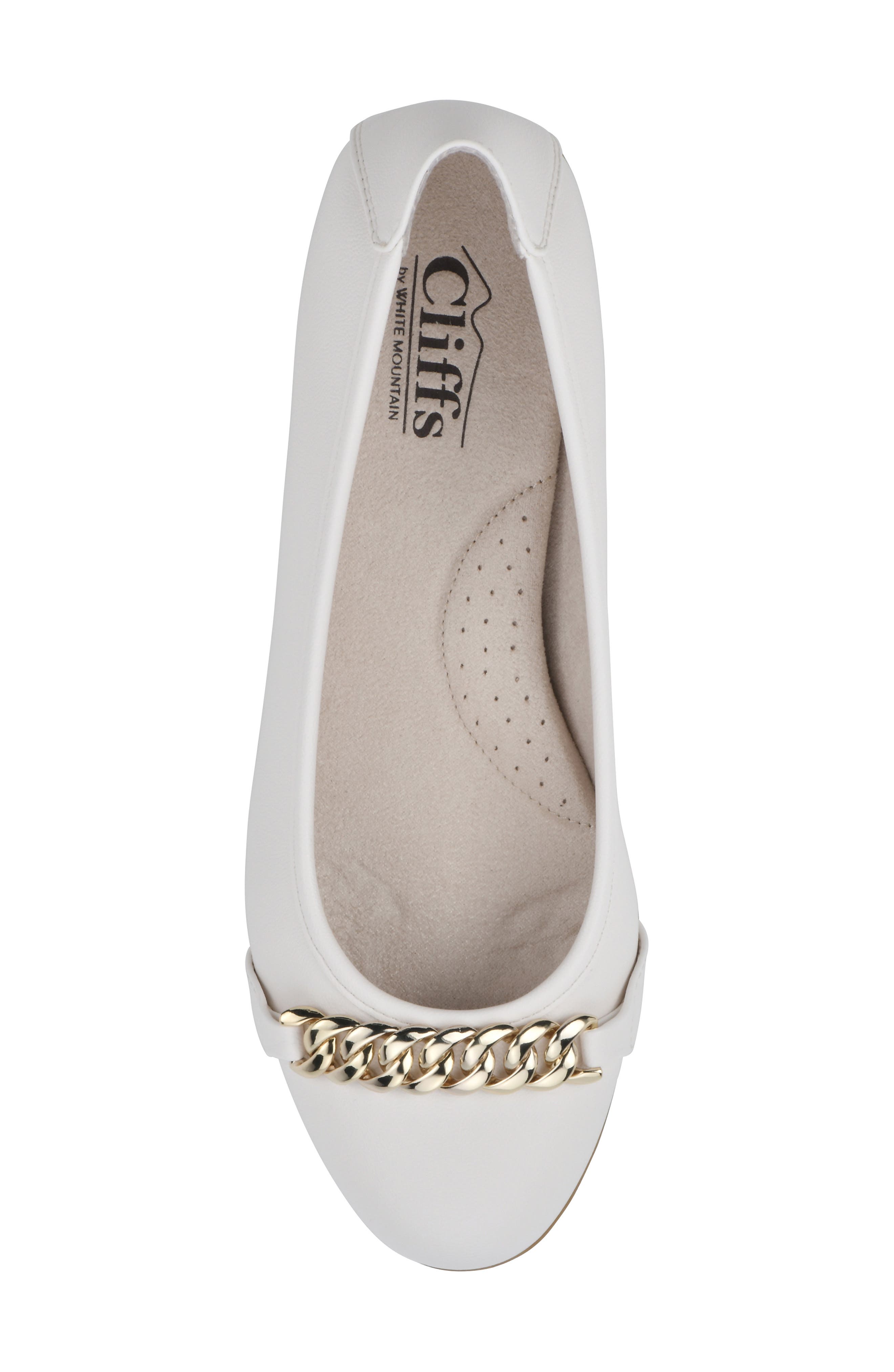WHITE MOUNTAIN Charmed Flat, Alternate, color, CREAM/ SMOOTH
