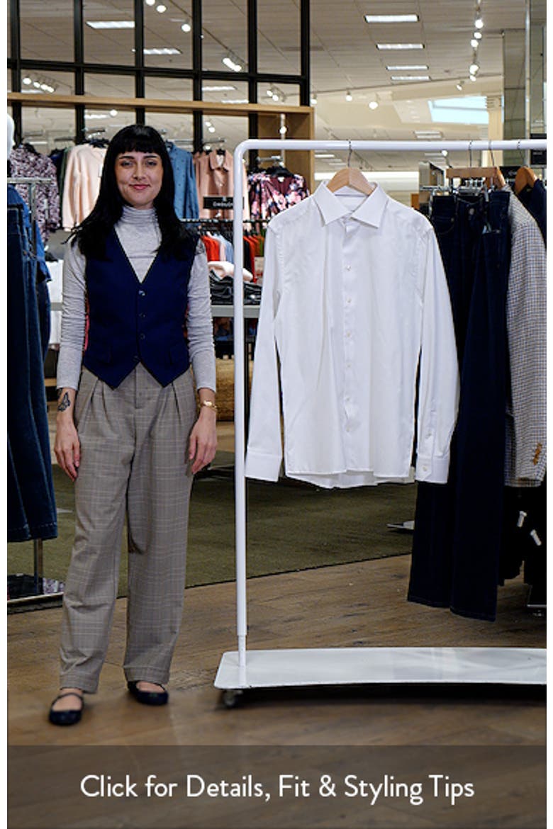Slim Fit Cotton Dobby Dress Shirt video