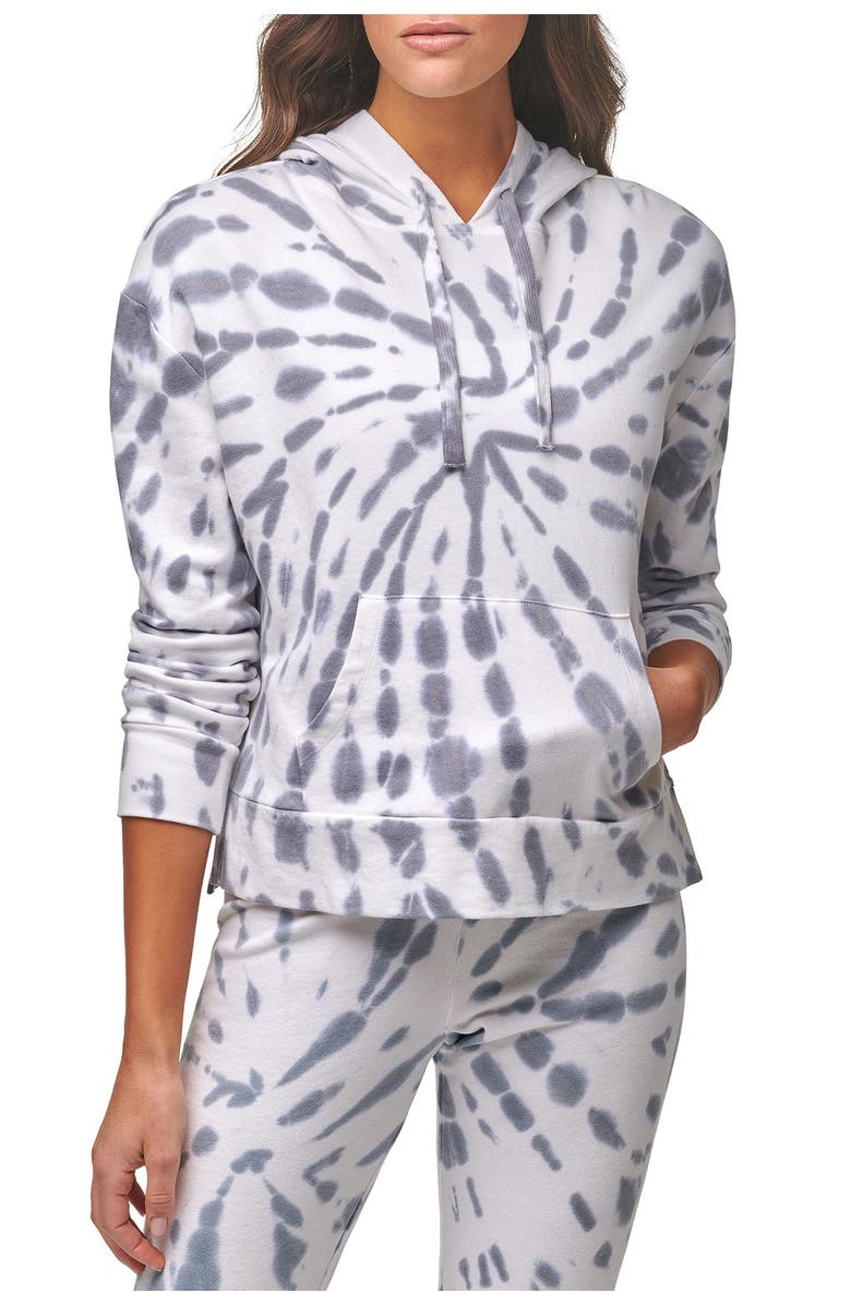 Marc New York Performance Tie Dye Drawstring Boxy Hoodie, Main, color,