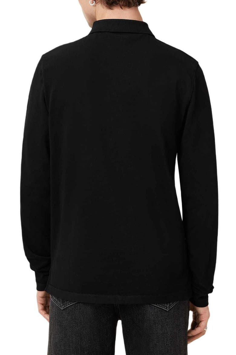 Reform Cotton Piqué Polo, Alternate, color, BLACK