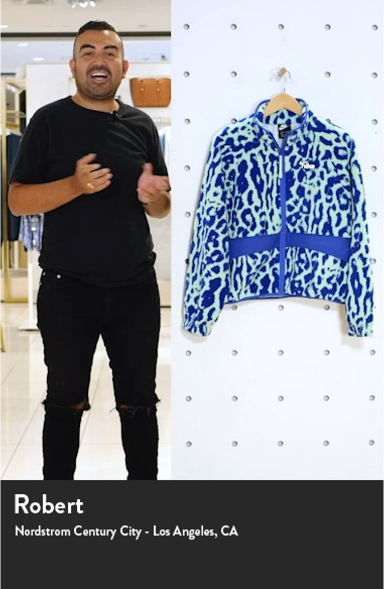 Sportswear Animal Print Fleece Jacket, sales video thumbnail